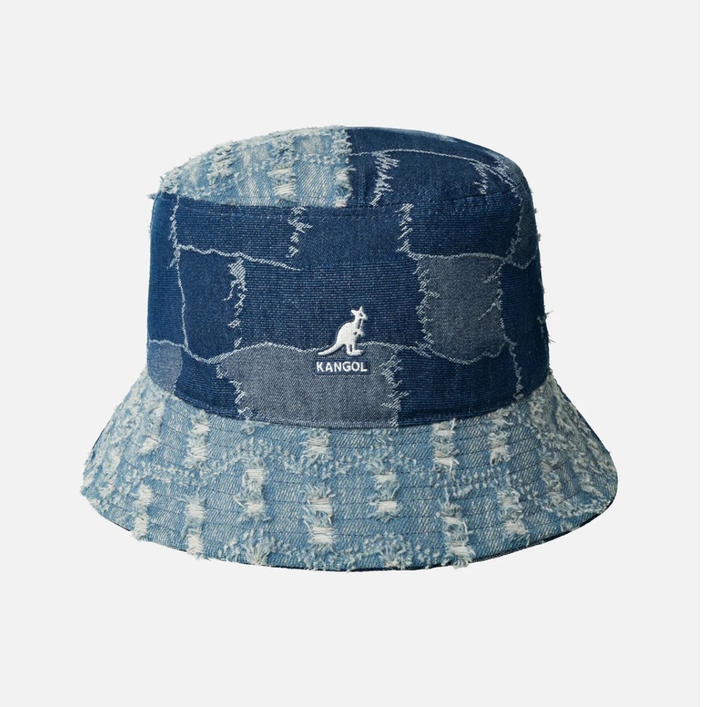 Kangol Patchwork Denim Bucket Hat
